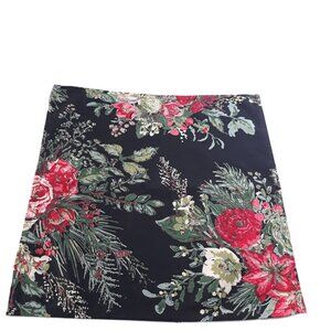 April Cornell Black Floral Napkins 15x15 (4) Dark Romantic Gothic Cottagecore